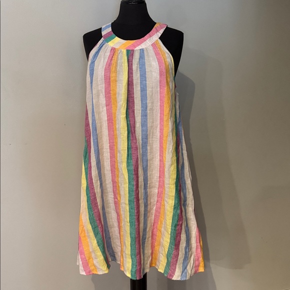 Linen C&C California Multicolor Striped Dress - Picture 5 of 6